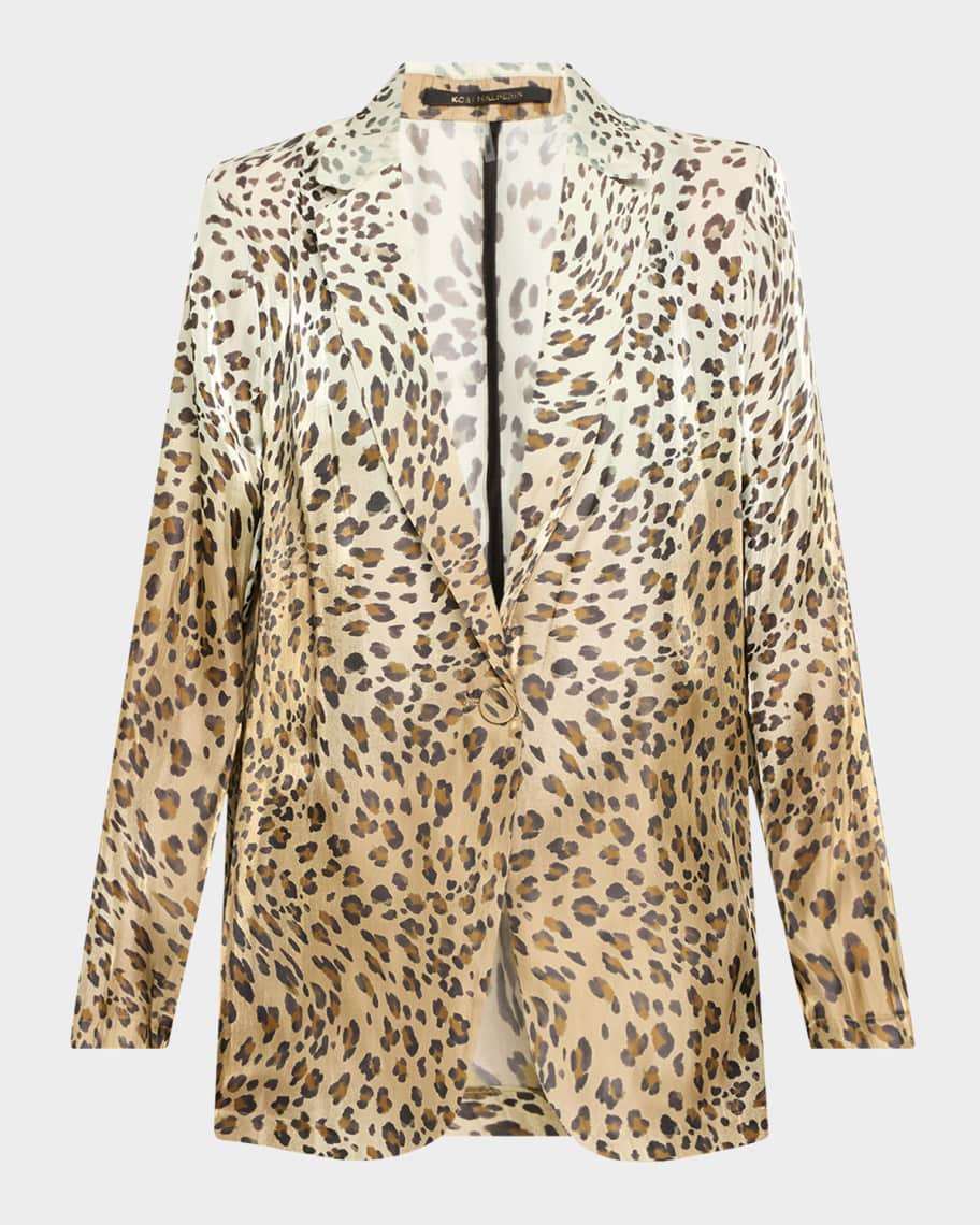 激安アウトレット処分市 | 激安通販のイーサプライ Kobi Halperin Marcus Neiman | Jacket Leopard-Print Ombre Wacks ジャケット・アウター