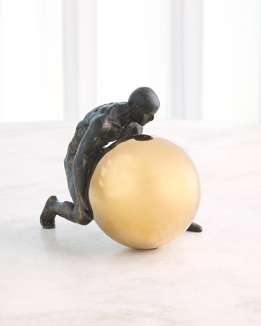 Global Views Boulder Man Sculpture | Neiman Marcus