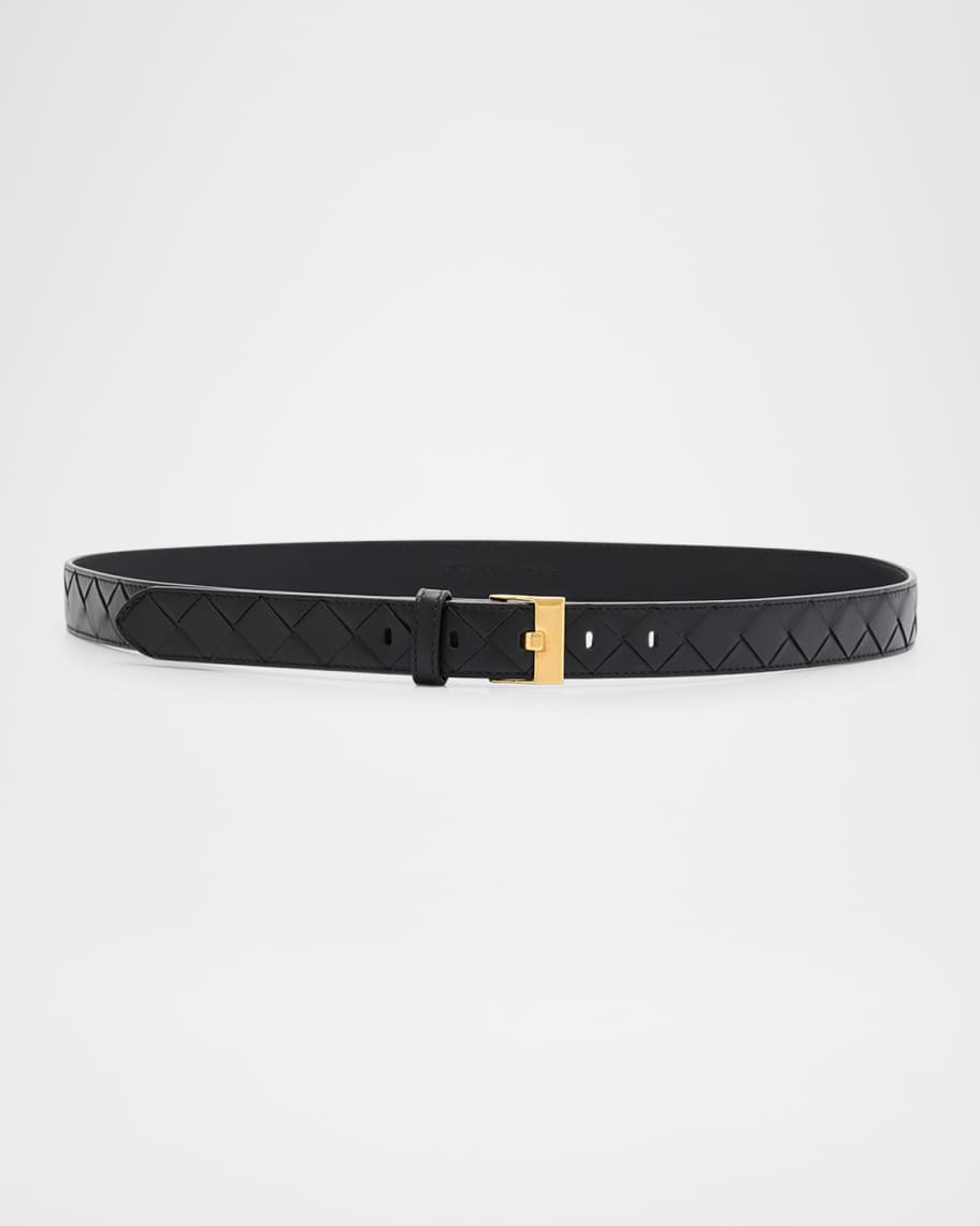 【ボッテガヴェネタ・BOTTEGA VENETA】BELT Bottega Veneta® Men's Intrecciato Piccolo Belt in Kaki. Shop