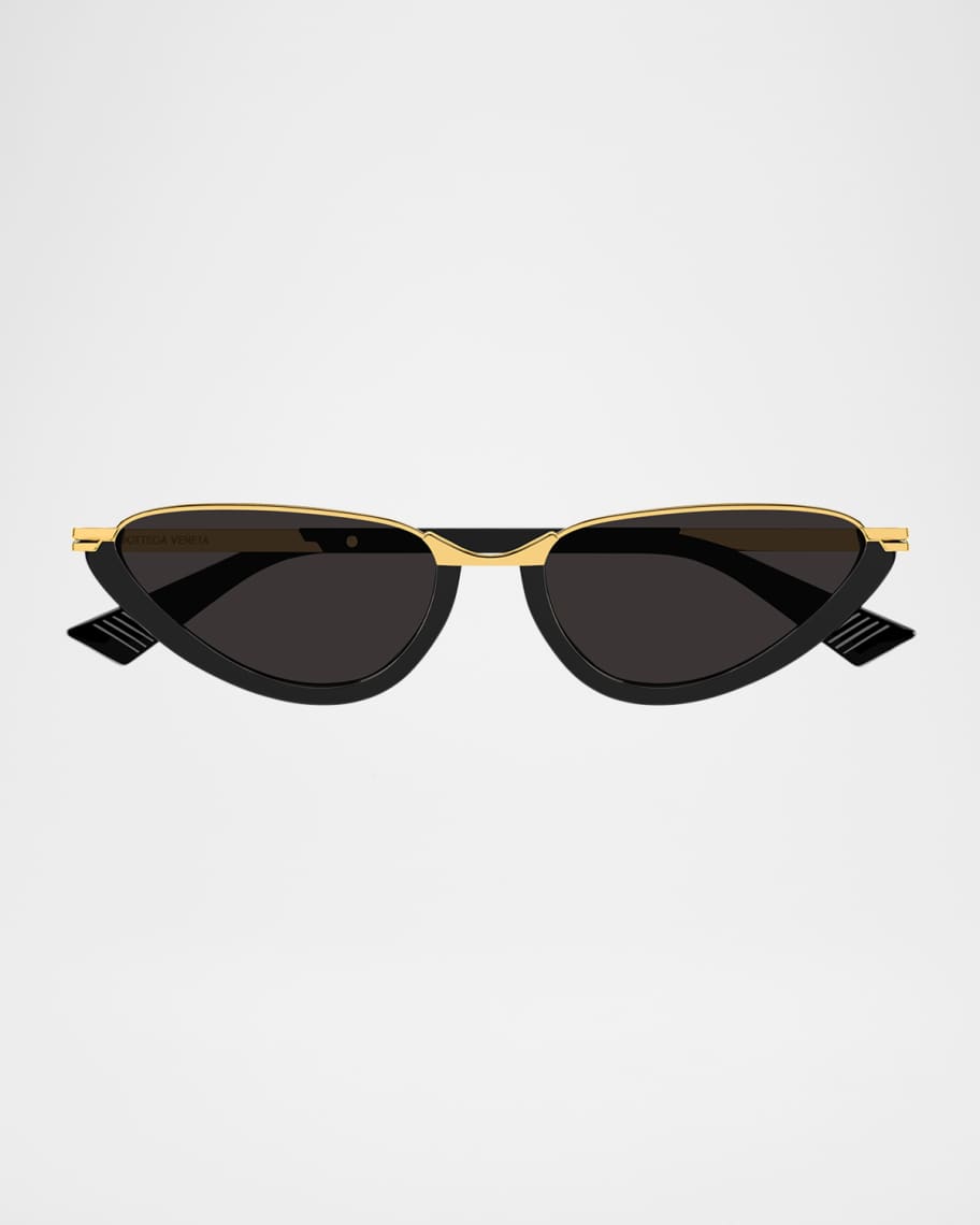 Bottega Veneta Recycled Acetate and Metal Cat-Eye Sunglasses