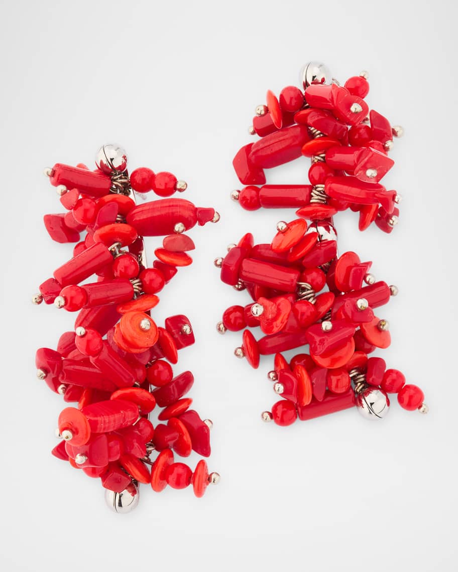 Dries Van Noten Beaded Drop Earrings | Neiman Marcus