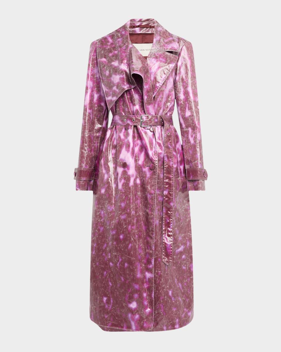Dries Van Noten Ronaldi Belted Coated Cotton Trench Coat | Neiman Marcus