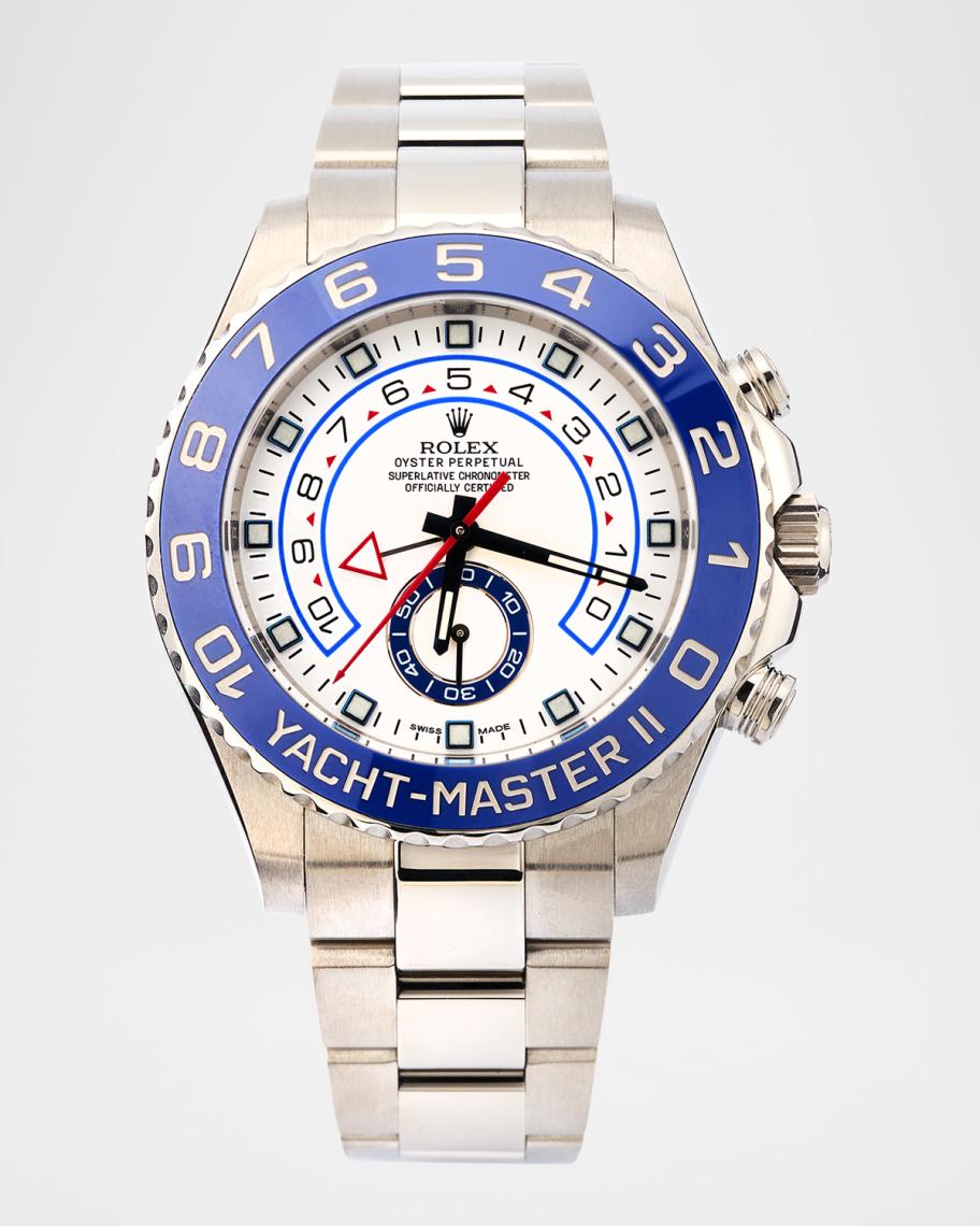 Vintage Watches Rolex Stainless Steel and Blue Ceramic Yacht-Master II ...
