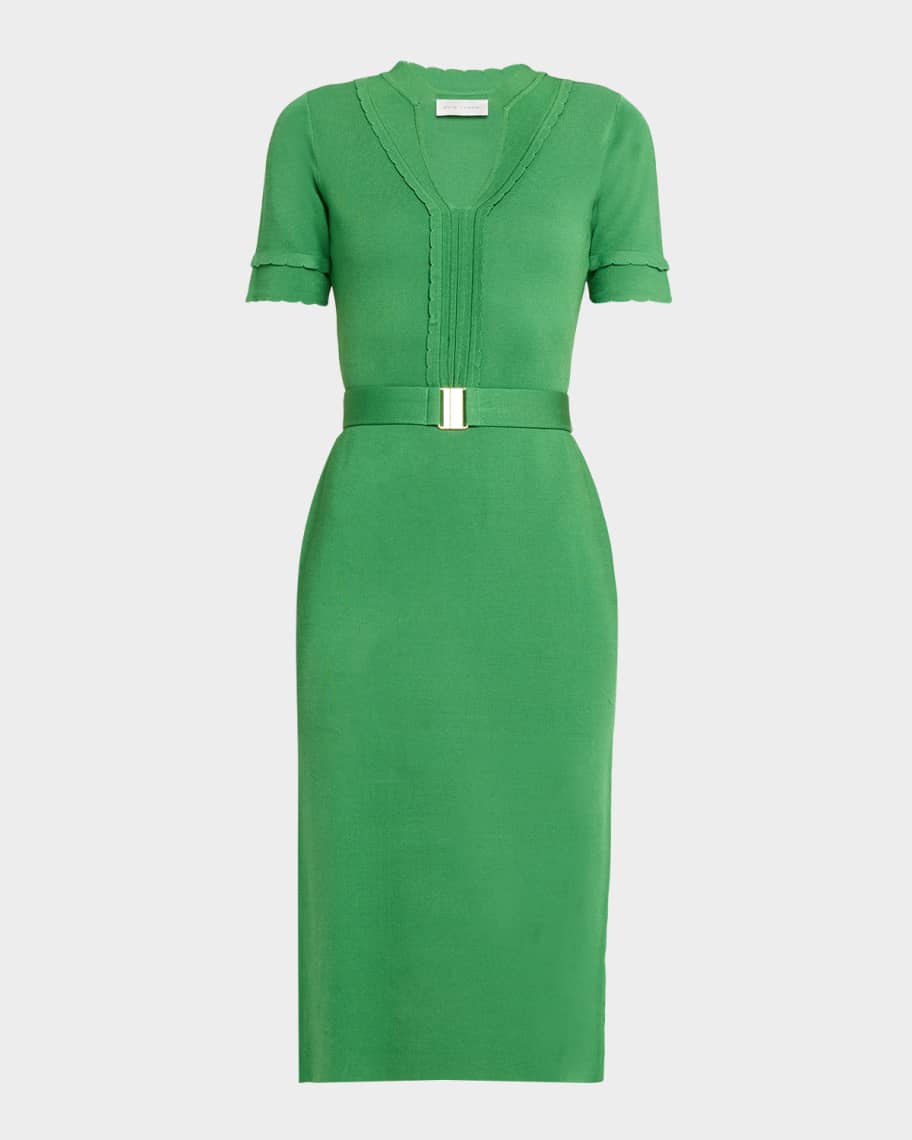 ELIE TAHARI ワンピース k Elie Tahari The Zariyah Belted Bodycon Midi Sweater Dress | Neiman