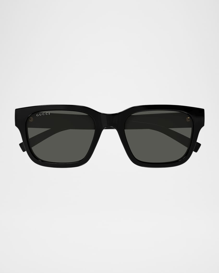 Gucci Men's GG1857SM Plastic Rectangle Sunglasses | Neiman Marcus