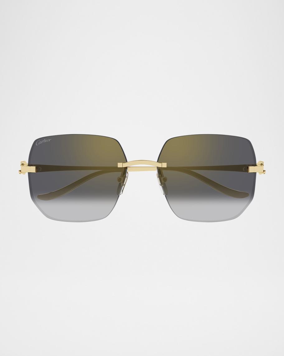 Neiman Marcus Appassal Rimless Rectangle Y2k Butterfly Tinted Sunglasses Amazon.com: Ehoomely Rectangle Y2k Sunglasses for Women Cute  main image 3