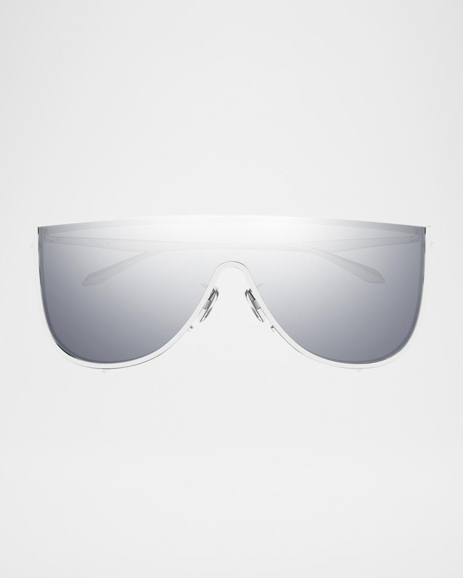 ALAIA Shield Metal Sunglasses | Neiman Marcus display picture 1