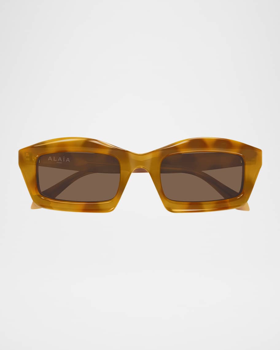 【関税&送料込】Alaia Rectangular Sunglasses In Acetate ALAÏA CRISTAL RECTANGULAR SUNGLASSES |ALAÏA US