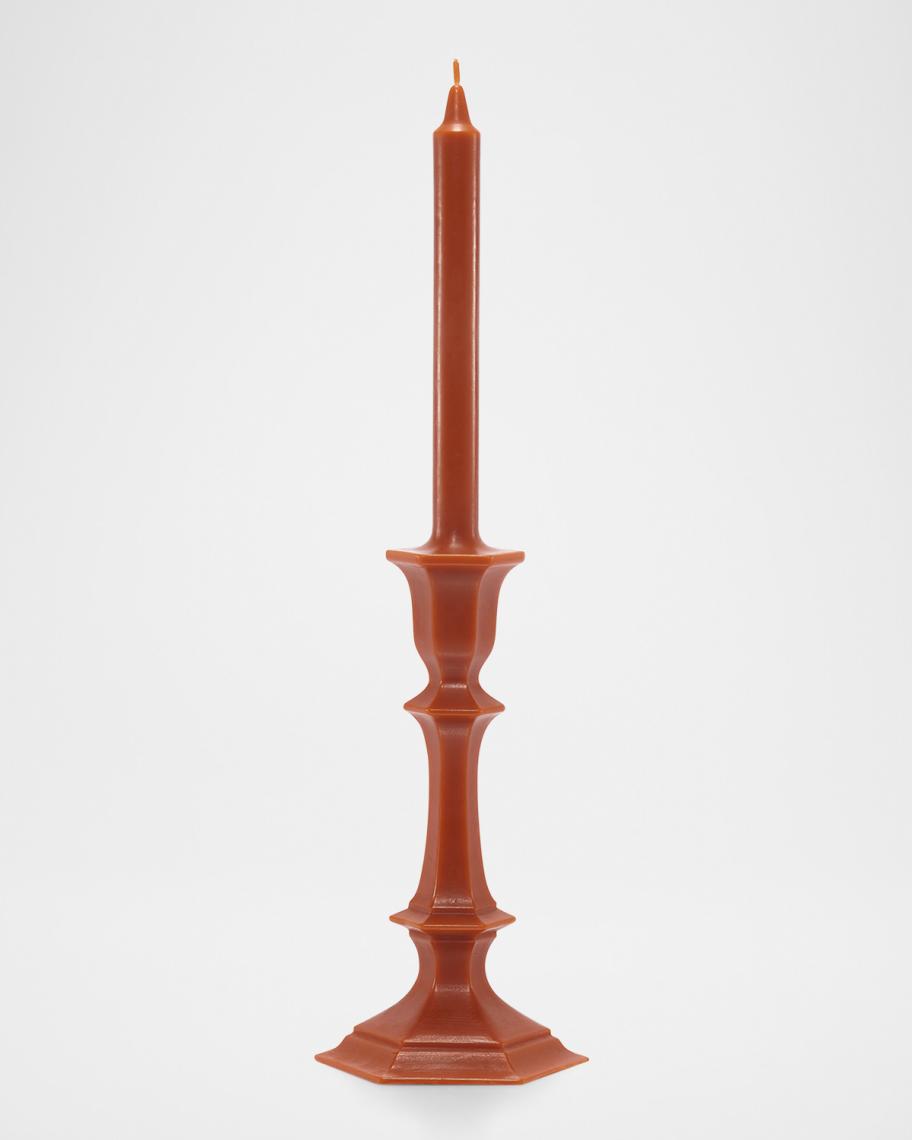 Baccarat Harcourt Candlestick Candle, Orange | Neiman Marcus