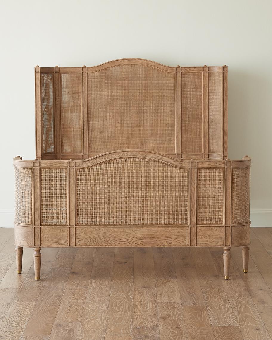 Global Views Josephine Queen Bed, Natural | Neiman Marcus