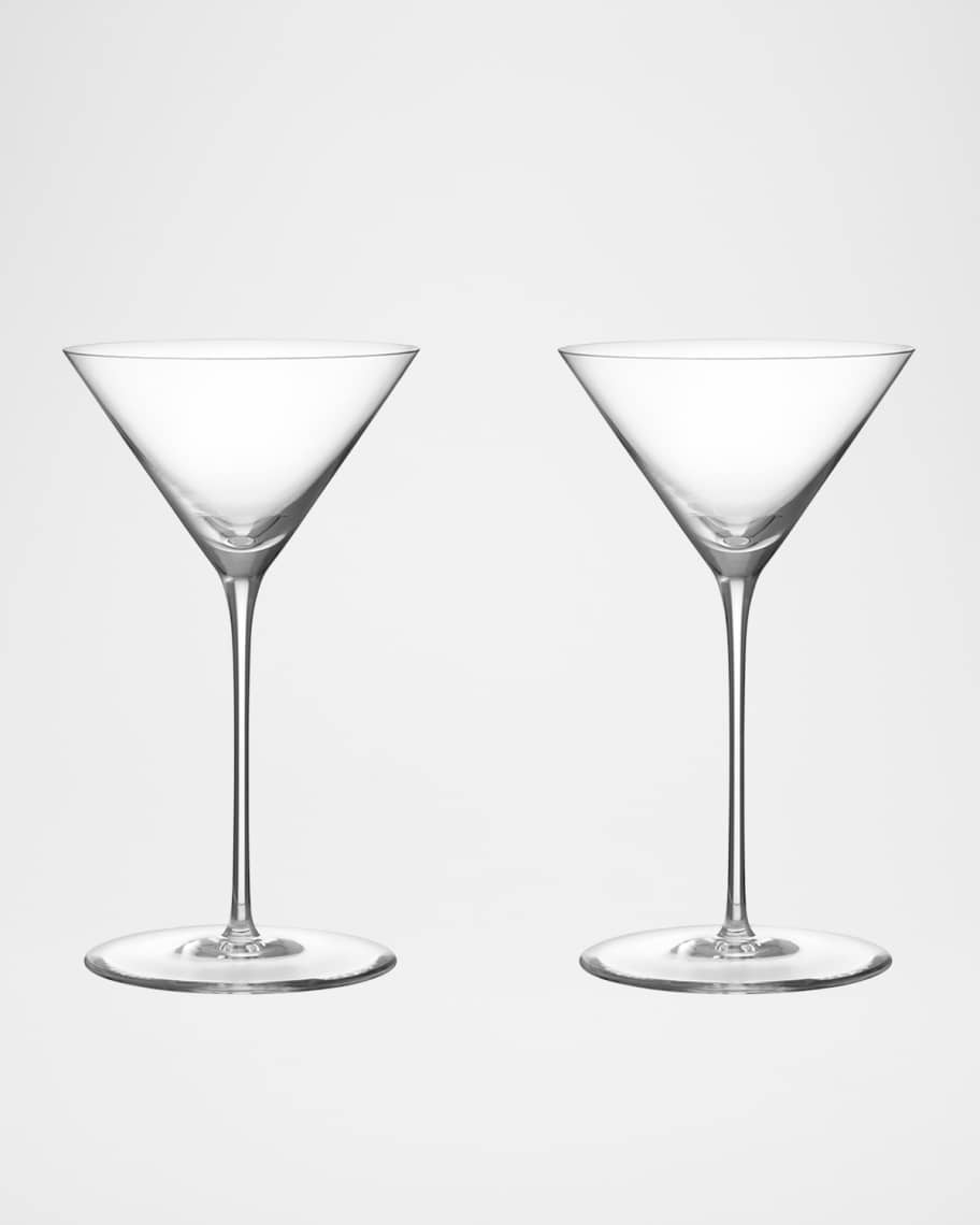 Orrefors Geometry 7 oz. Martini Glasses, Set of 2