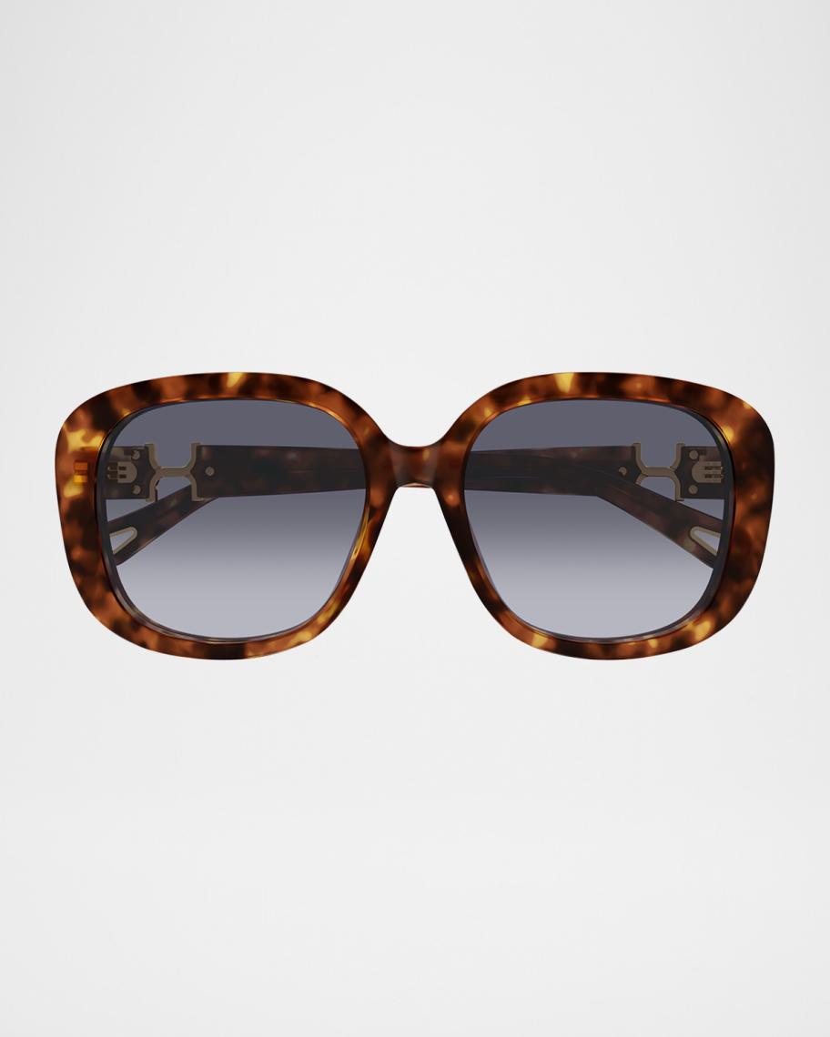 Chloe Round Acetate Sunglasses | Neiman Marcus display picture 3
