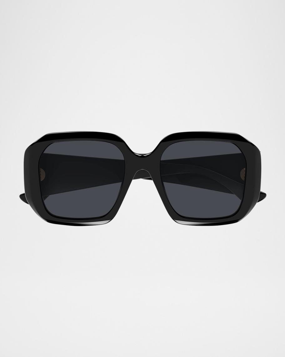 Chloeサングラス　117 スクエアサングラス ブラック Chloe Square Acetate Sunglasses | Neiman Marcus