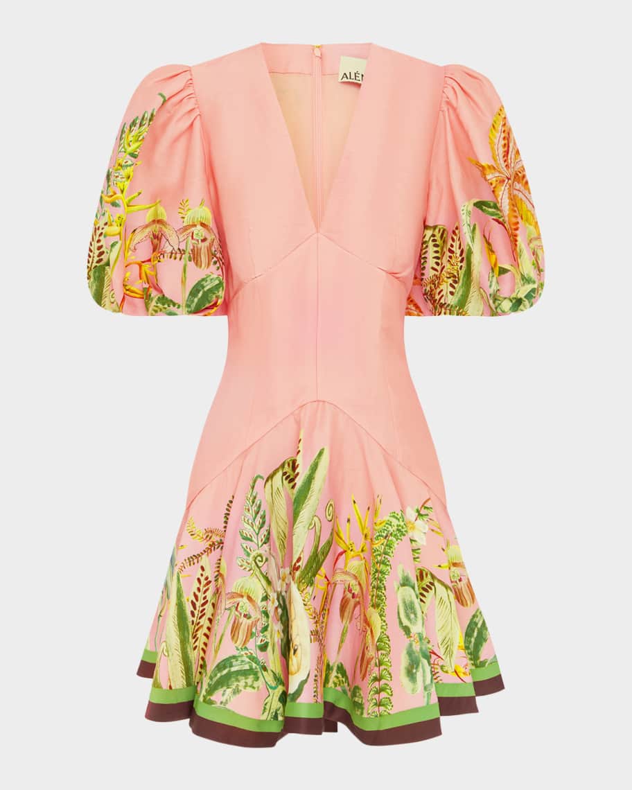 ALEMAIS Papaya Mini Dress