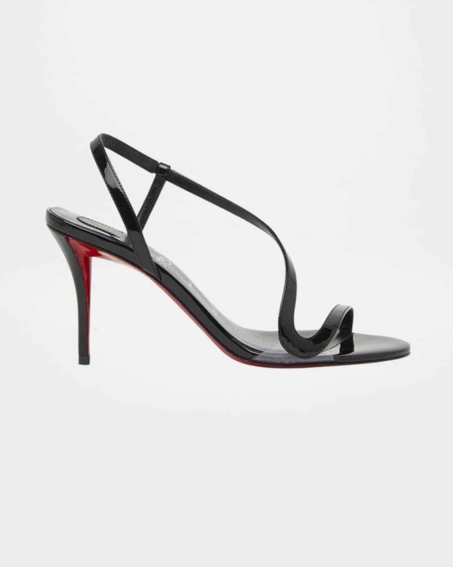 Christian Louboutin 80mm Rosa Z Patent Sandals | Neiman Marcus