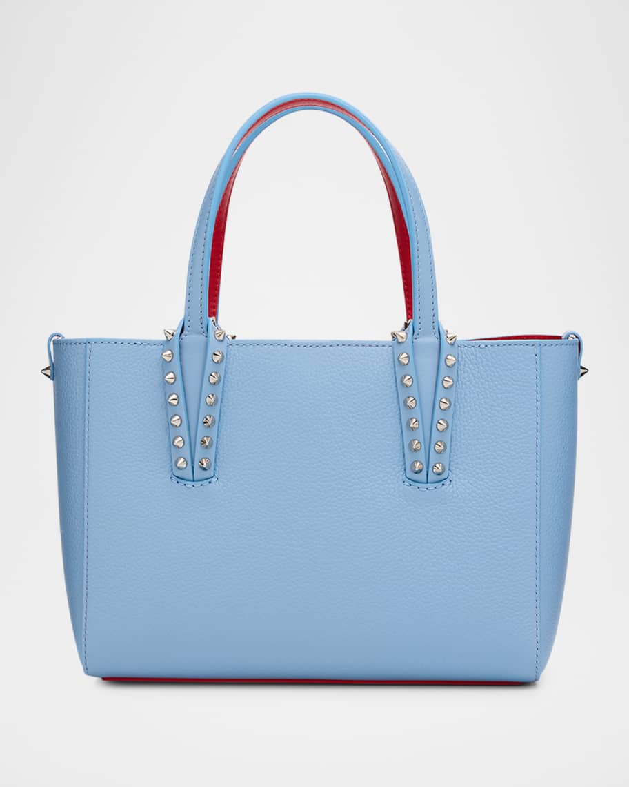 Christian Louboutin Cabata Mini Tote Bag in Leather with Spikes