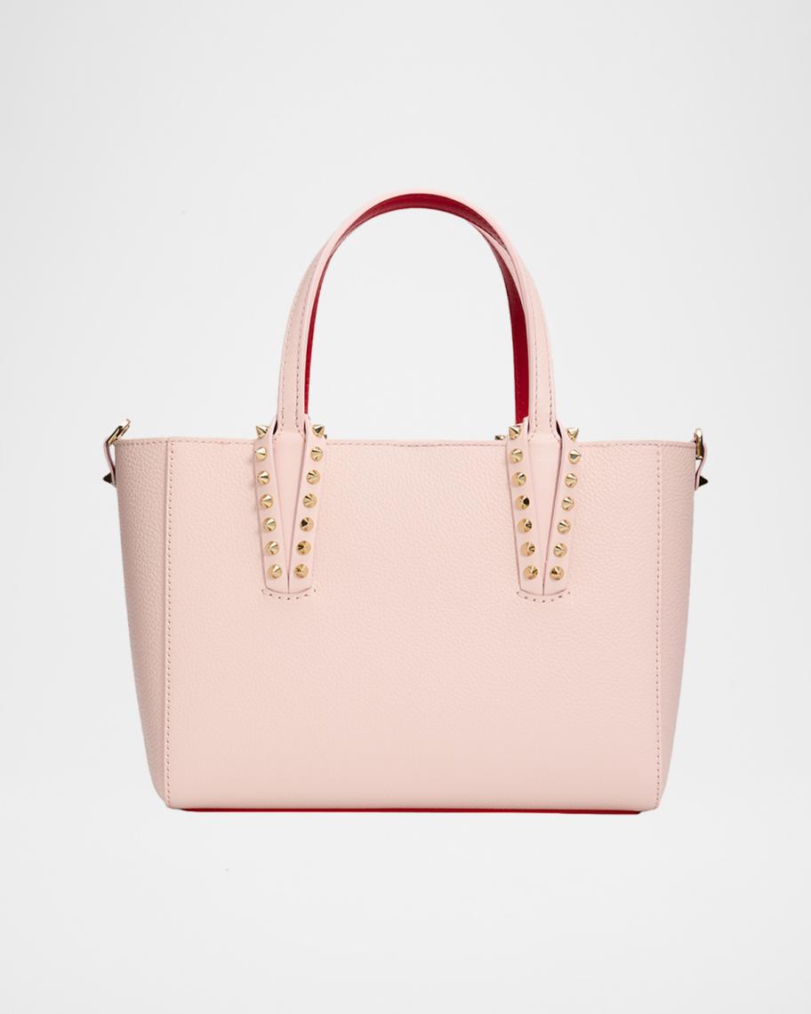 Christian Louboutin Cabata Mini Tote Bag in Leather with Spikes