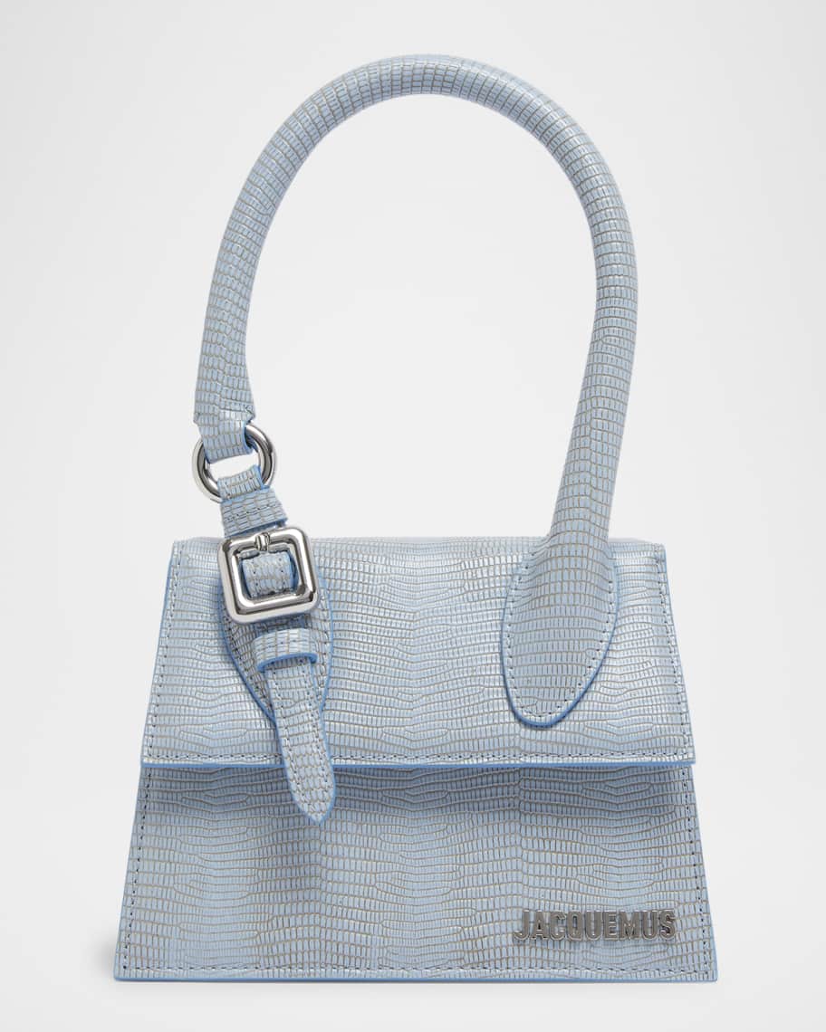 Jacquemus Le Chiquito Moyen Lizard-Embossed Leather Top
