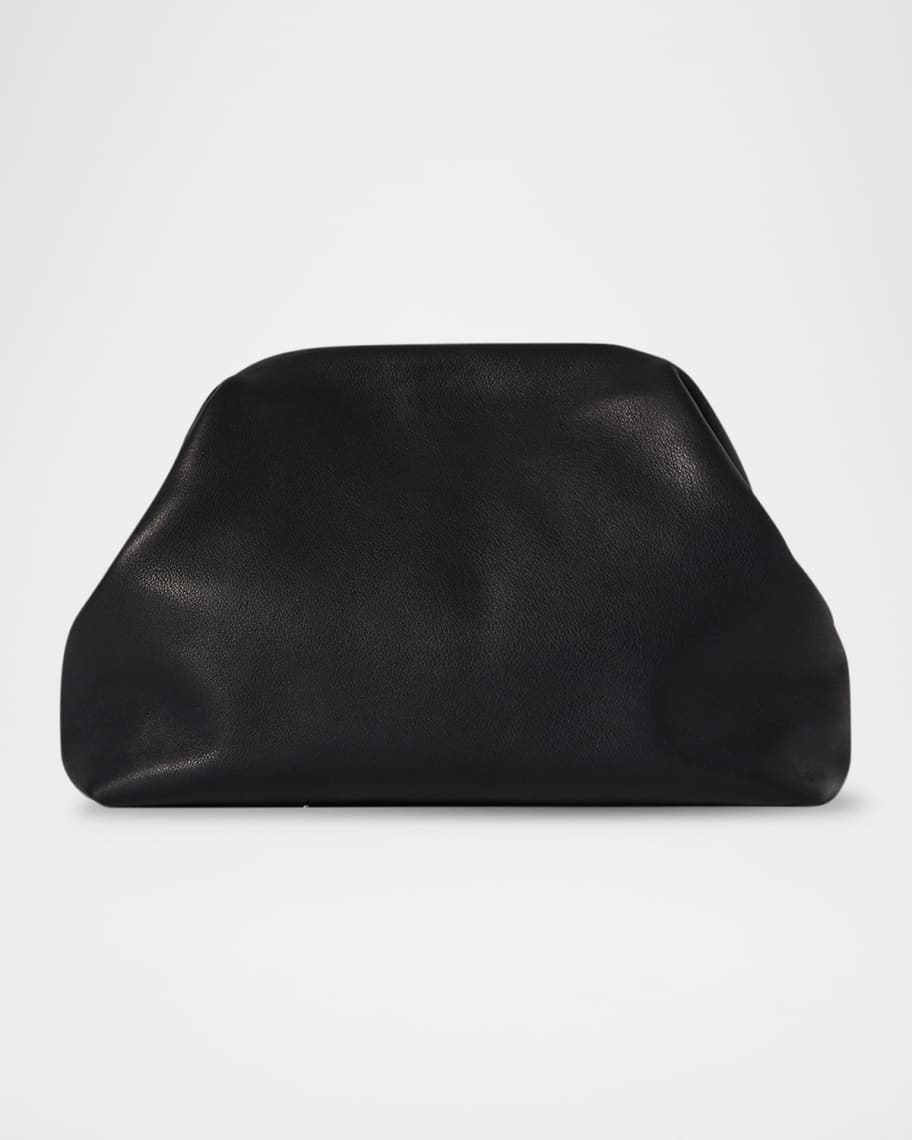 クラッチバッグ THE ROW MIRA LEATHER CLUTCH Mira Clutch Black in Leather – The Row