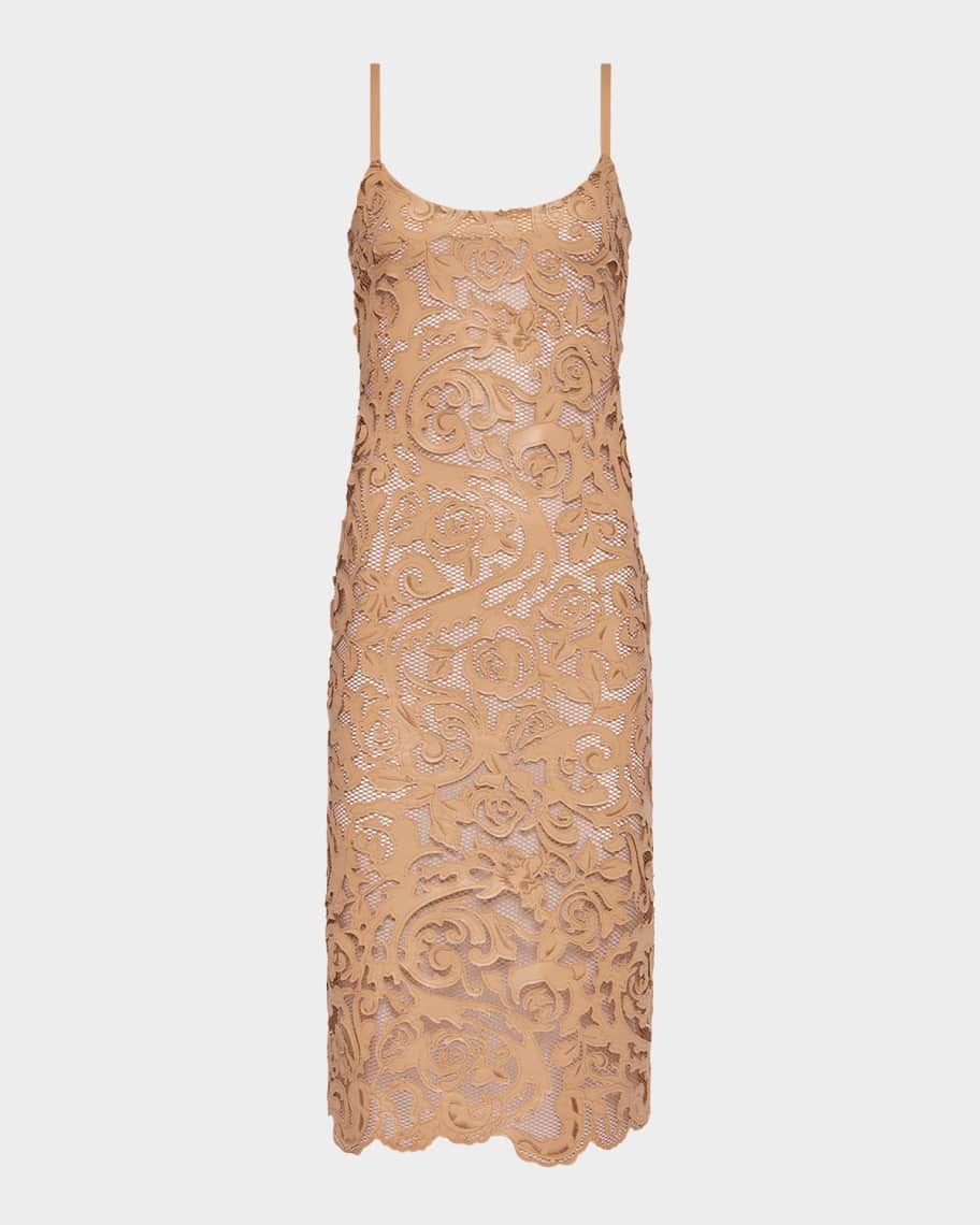 Kazuko Lasercut Midi Dress
