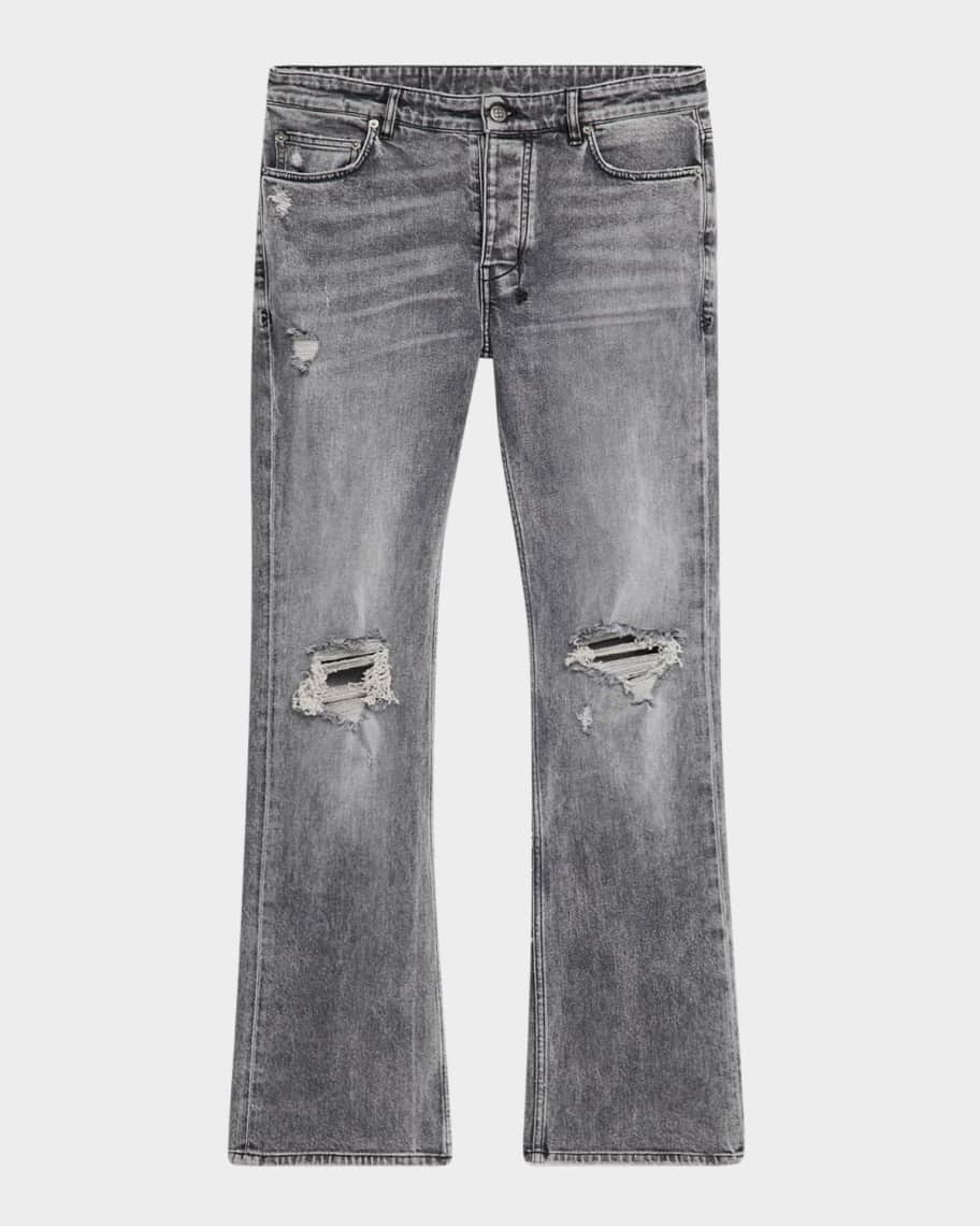 Men's Bronko Smoke Trashed Bootcut Jeans