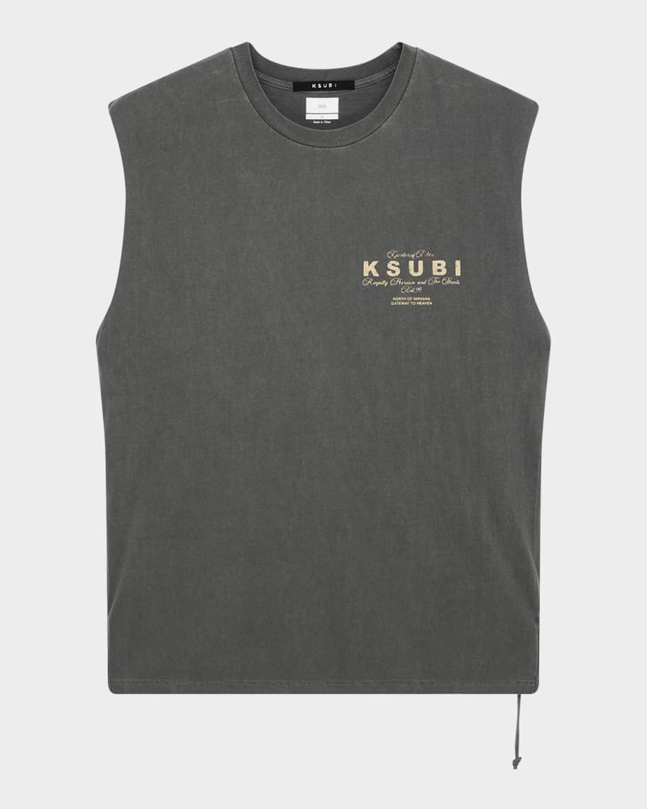 Ksubi Men's Cutoff Washed Logo T-Shirt | Neiman Marcus