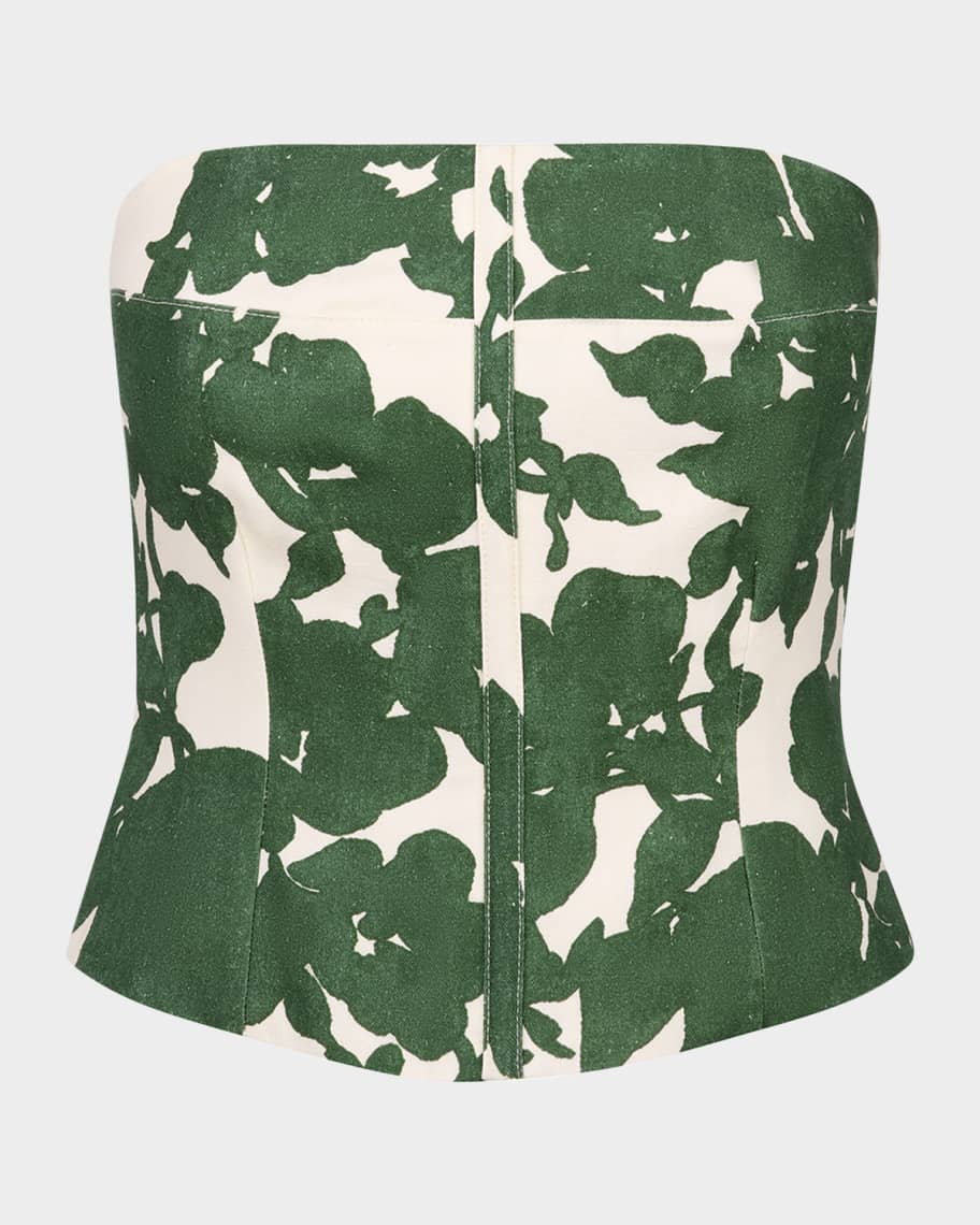 Smythe Floral Bustier Top | Neiman Marcus
