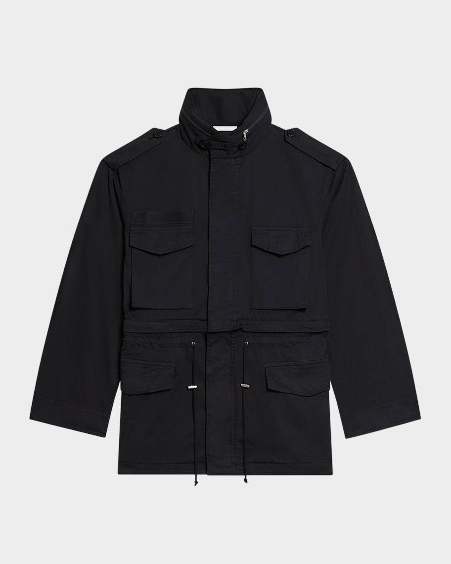 Helmut Lang Men's Field Jacket with Stowaway Hood | Neiman Marcus