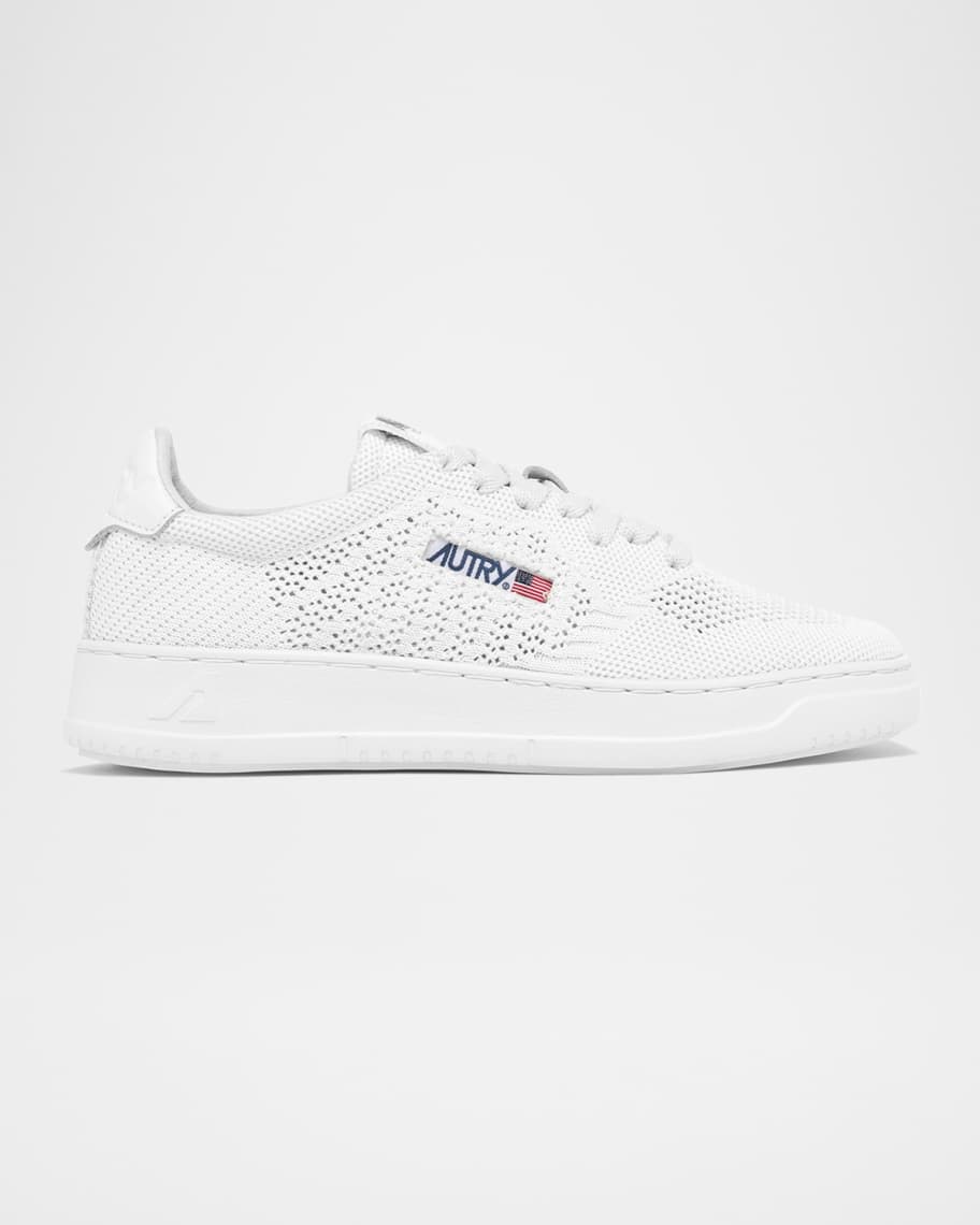 AUTRY Easeknit Low-Top Cotton and Leather Sneakers | Neiman