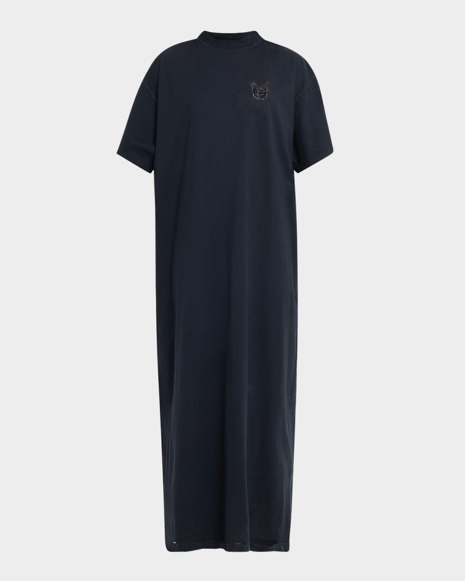 balenciaga t shirt dress Balenciaga Off White Cotton Knit Oversized TShirt Dress M
