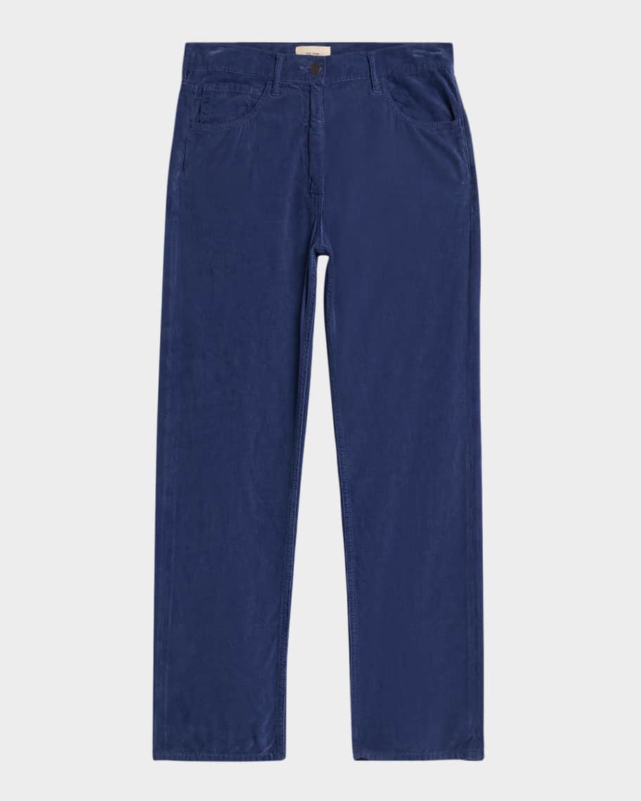 THE ROW Tarley Corduroy Straight Leg Pants | Neiman Marcus
