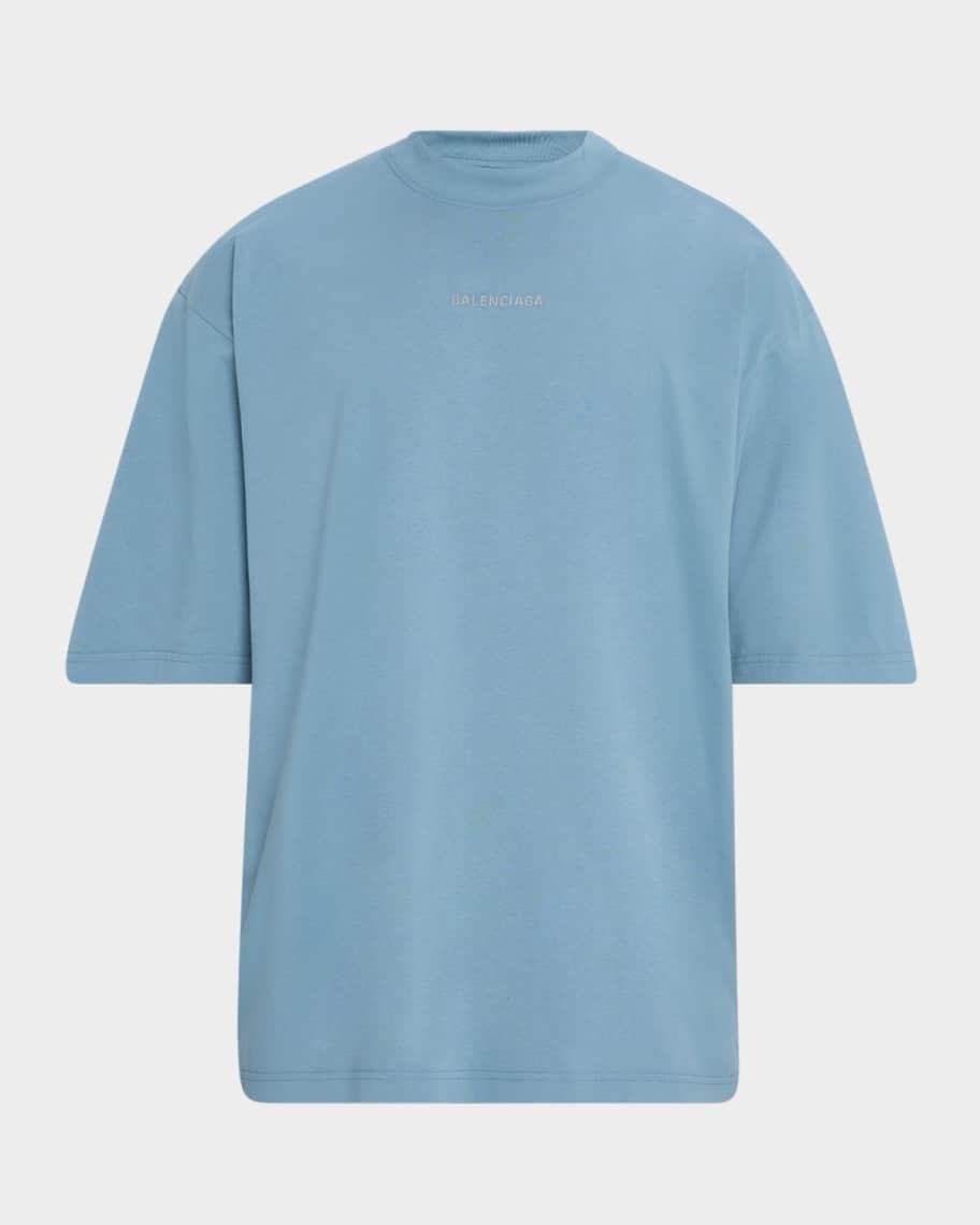 ☆BALENCIAGA☆Medium fit short sleeve T-shirt ロゴ Tシャツ Balenciaga Unisex Jersey Embroidered Logo Medium-Fit T-Shirt