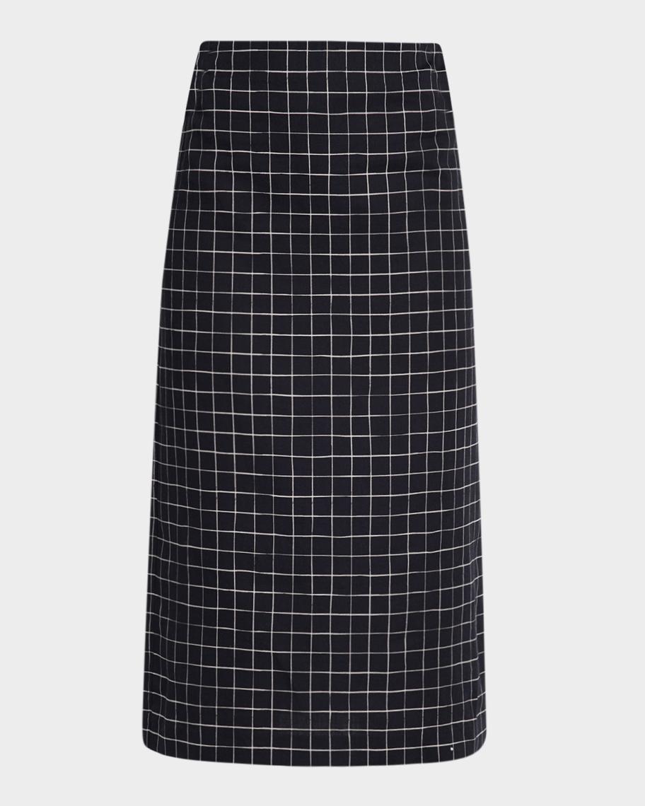 Vince Trellis Plaid Pencil Skirt | Neiman Marcus
