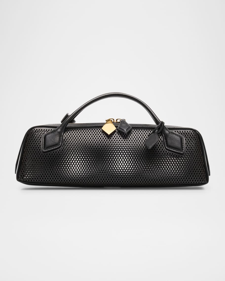 ハンドバッグ Alaia Le Teckel clutch black in suede Le Teckel suede clutch in black - Alaia | Mytheresa