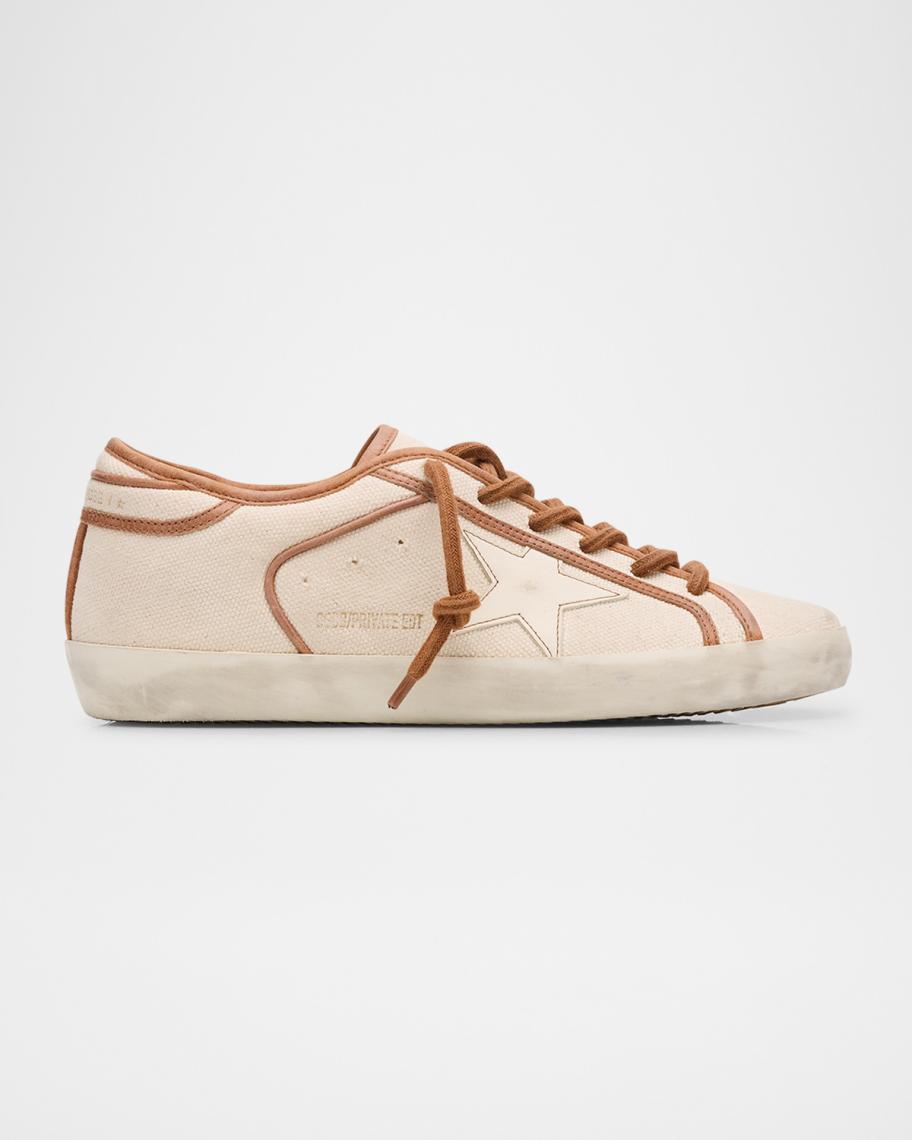  Super-Star Palm Tree-Print Canvas Low Top Sneaker Size 40 Golden Goose Men main image 2