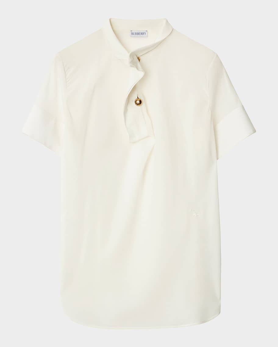 Burberry's short sleeve polo shirt, size M for men cotton pink type Vintage Second Hand main image 1