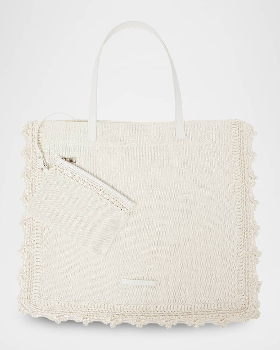 トートバッグ JW ANDERSON Ivory Crochet Clutch nm_4986331_100236_m