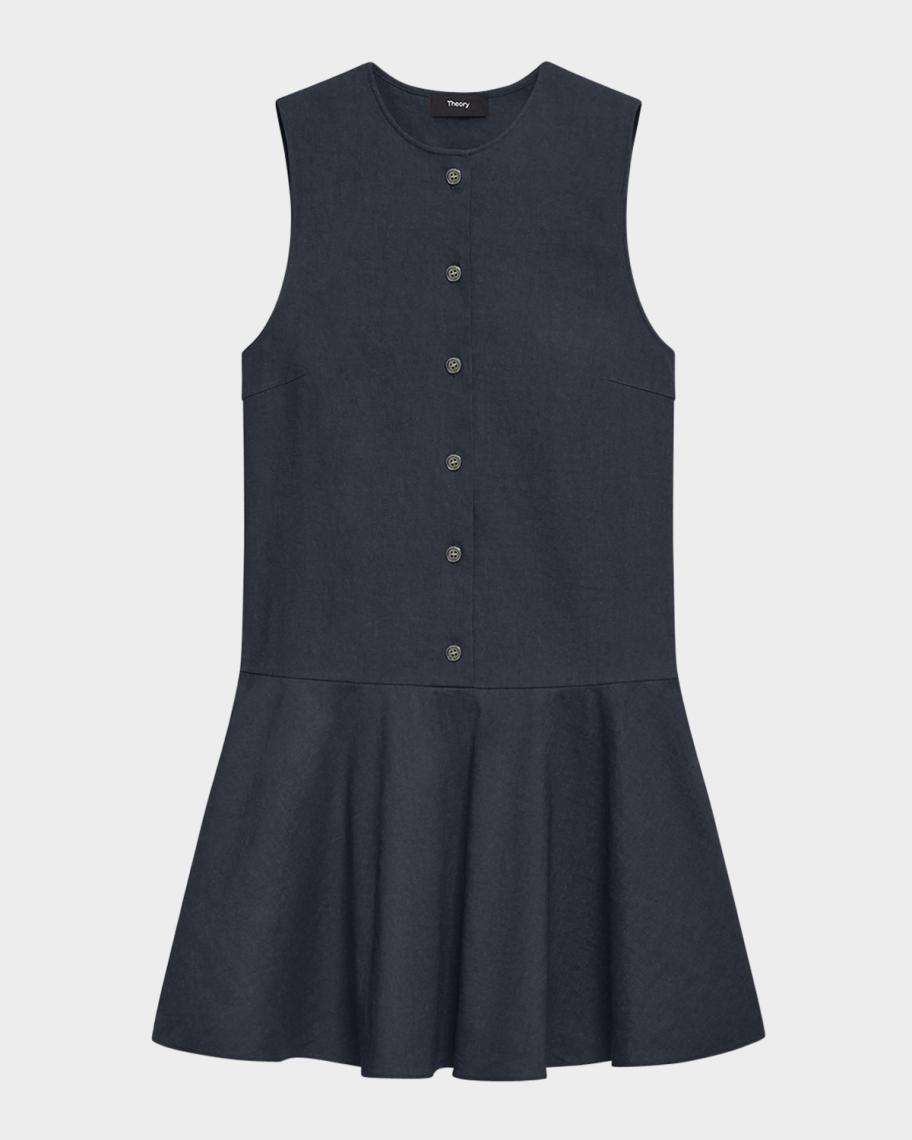 theory drop waist mini dress Sleeveless Drop-waist Mini Dress