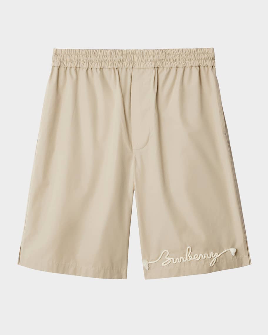 【送料&関税込】Burberry Embroidered Poplin Shorts Burberry Embroidered Poplin Shorts | italist