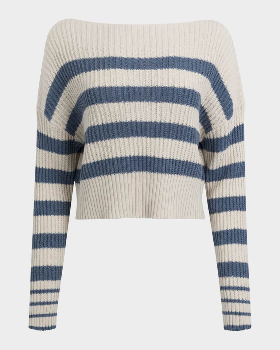 Multi Color Striped Relaxed Knit Pullover | LOVESTITCH