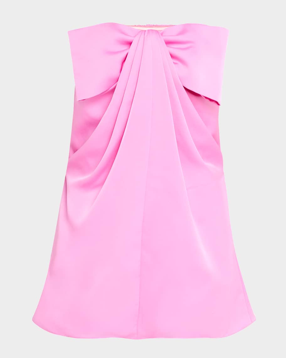 One33 Social Strapless Draped Bow-Front Mini Dress | Neiman Marcus