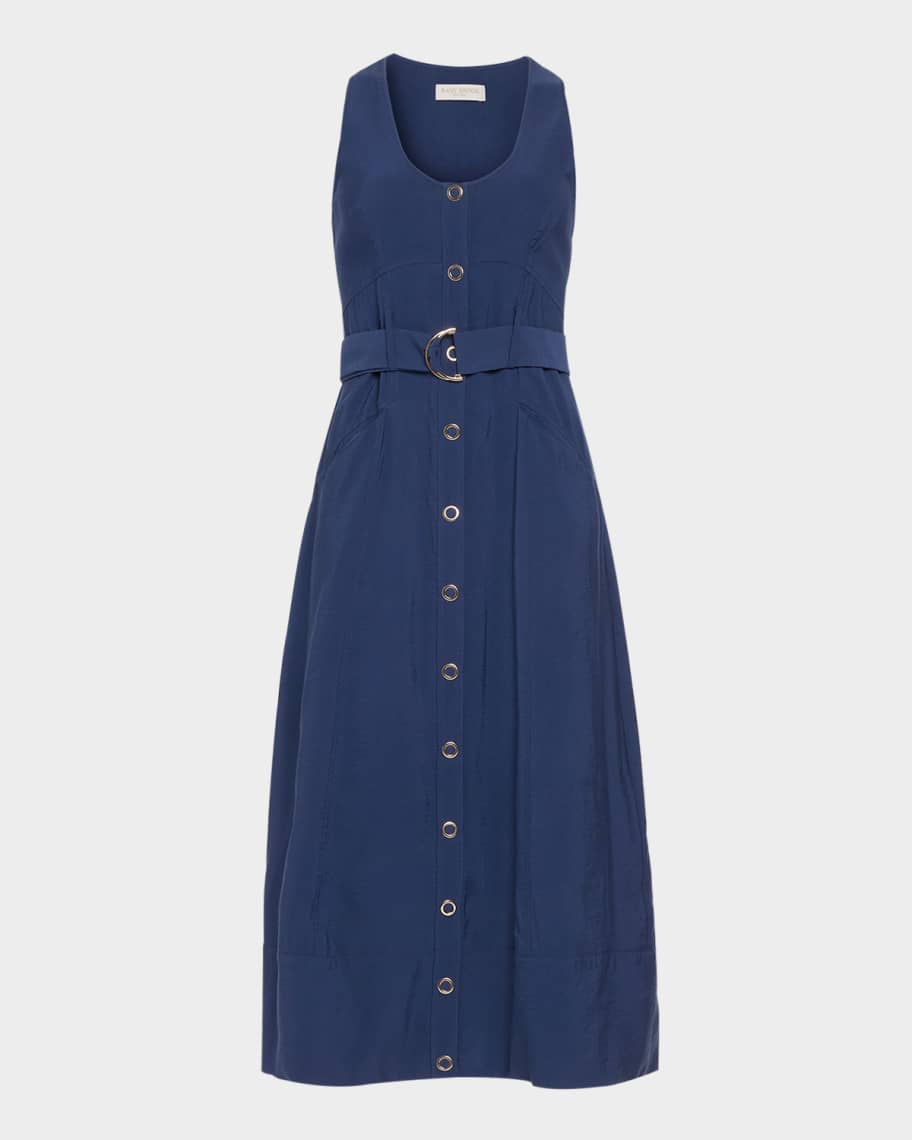 Ramy Brook Nomi Belted Midi Dress | Neiman Marcus