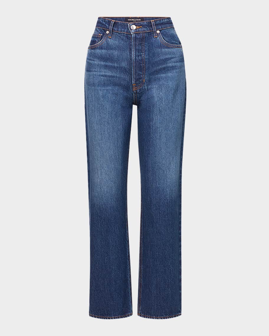 Veronica Beard Daniela Straight Ankle Jeans