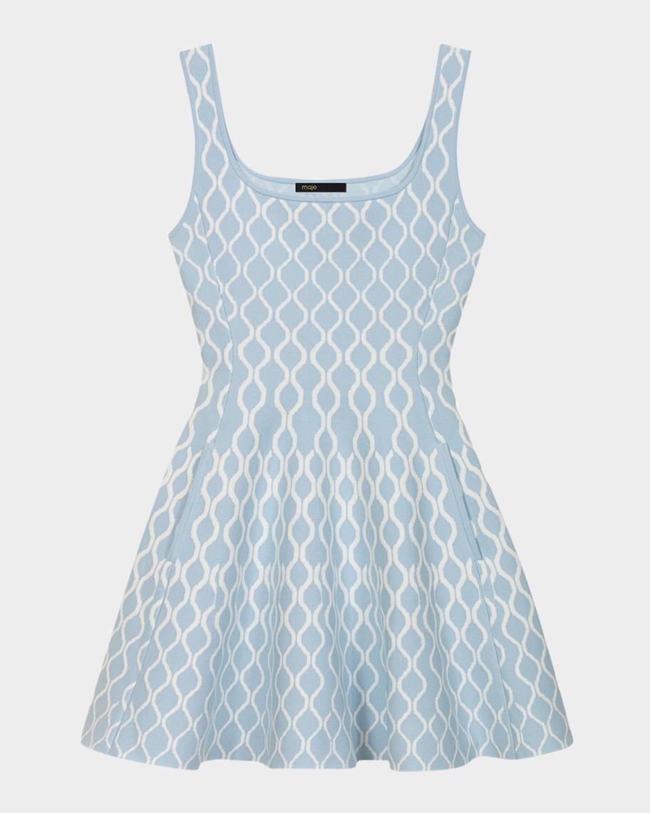 Maje Russel Wave Knit Mini Dress | Neiman Marcus