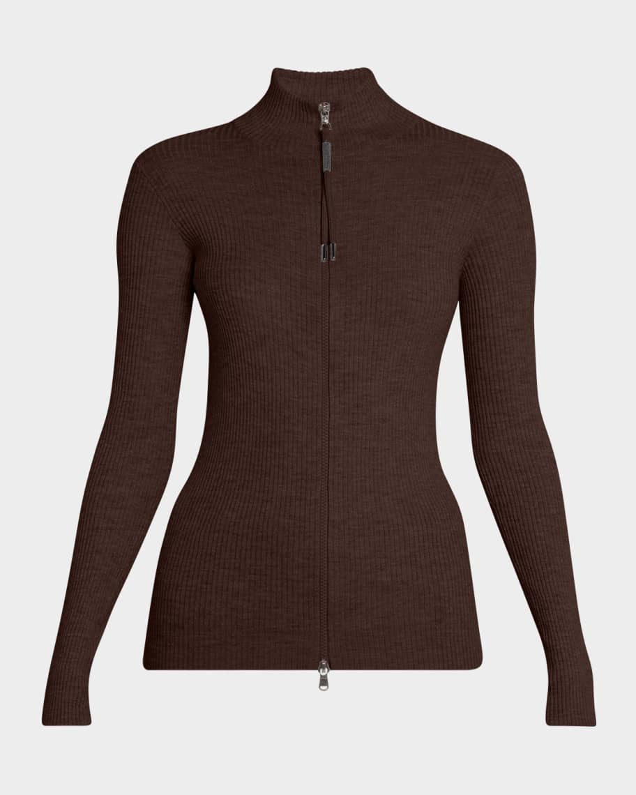 美品✨ブルネロクチネリ モニーレ装飾 ジップアップ フリル