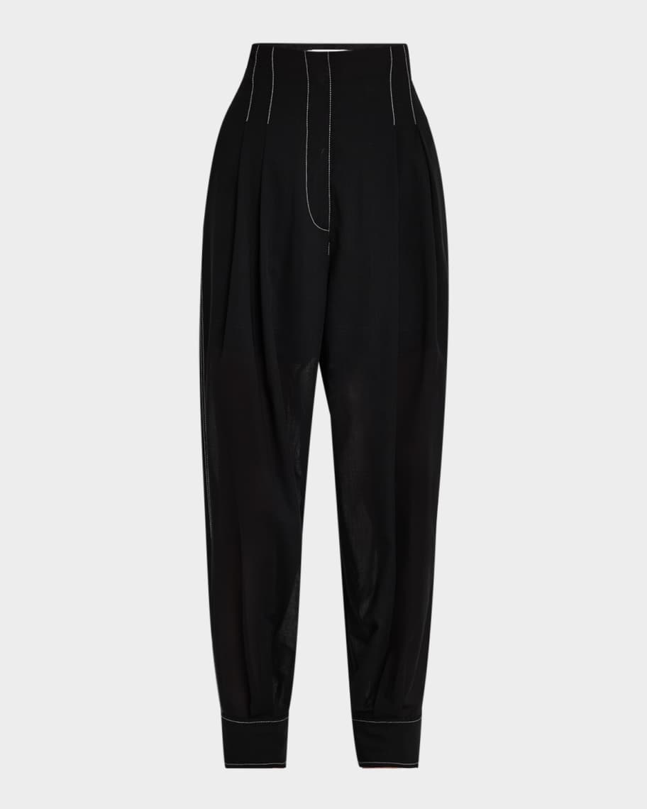 Philosophy di Lorenzo Serafini Black Embellished Tapered  Pants main image 0