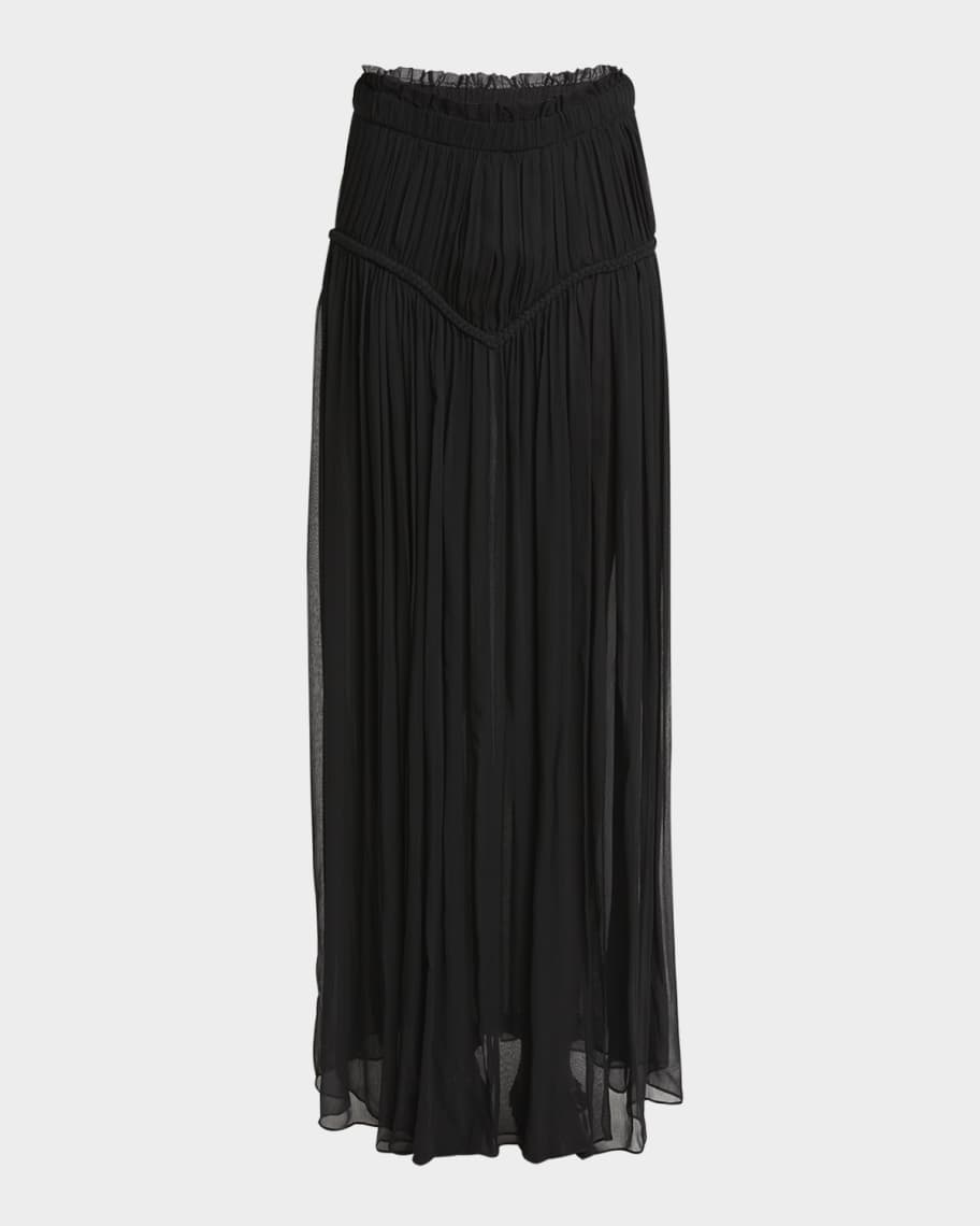 Isabel Marant Rolande Maxi Chiffon Silk Skirt | Neiman Marcus