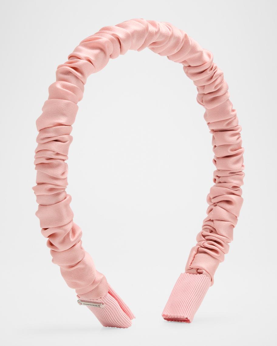Jennifer Behr Rory Ruched Satin Headband | Neiman Marcus display picture 3