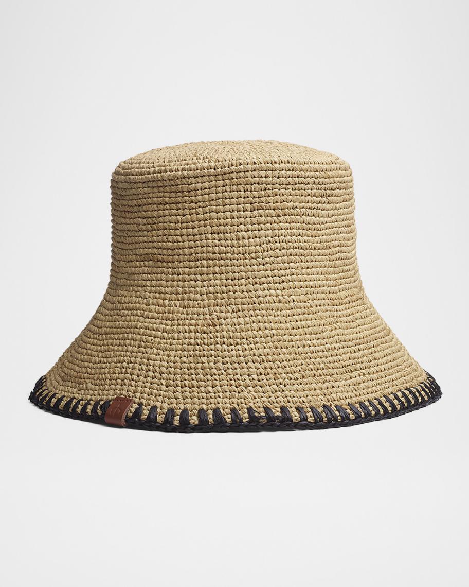 rag & bone Jade Whipstitch Rollable Bucket Hat JADE WHIPSTITCH ROLLABLE HAT IN BLACK | Romi Boutique main image 4