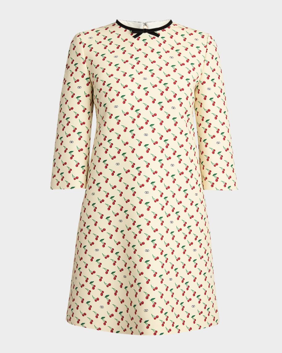 ワンピース VALENTINO PRINTED CREPE VALENTINO GARAVANI ESCAPE MINI DRESS Valentino Printed Crepe Valentino Garavani Escape Mini Dress